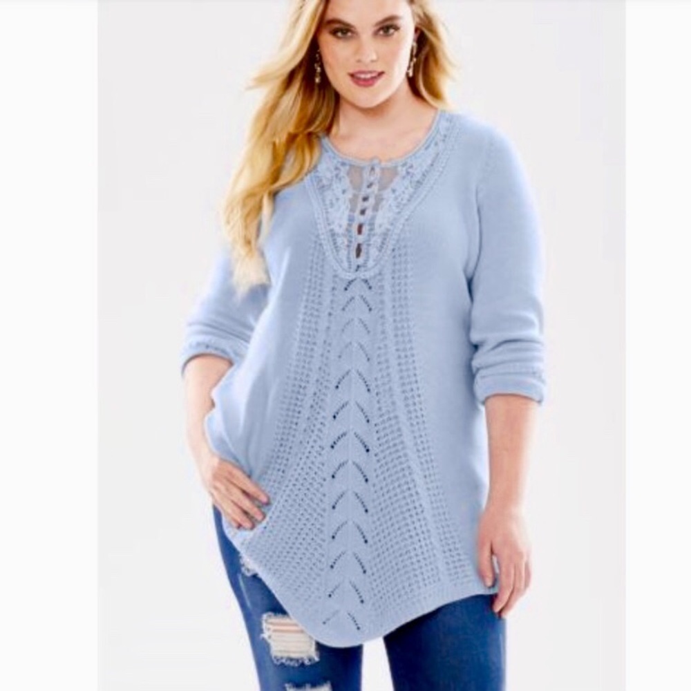 NWT 14/15 blue sweater - Picture 1 of 5